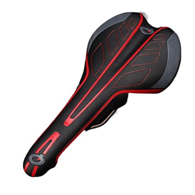CAEEKER Road Mountain Bike Asiento Ligero de Acero Boquero Impermeable a presión Resistente a la presión Hollow Ciclismo cómodo (Color : A1-1)