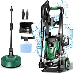 COOCHEER Limpiador de Alta presión de 150 Bares, 1800 W, con Boquilla 3 en 1, Manguera de Alta presión de 5 m, caudal de 590 l/h, Coches, Vallas, Jard en oferta