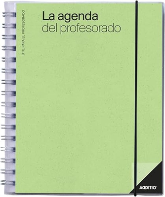 Additio P212 Agenda del Profesorado Agenda SV + Avaluación + Anotaciones Verde