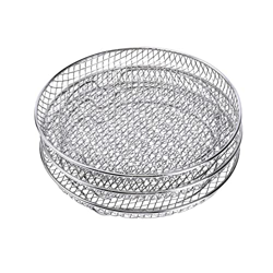 KUOKUO Qqiao Store Freidora de Aire de 3 Niveles Accesorios de freidor de Aire Apilable Accesorios de Acero Inoxidable Cocina de presión eléctrica elé en oferta