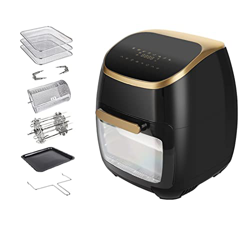 BGPH Freidora de aire, 1 0qt Tostadora de convección deshidratador DIRIGIÓ Pantalla táctil digital, 8 recetas de cocción preestablecidas, 1500 W Rotis en oferta