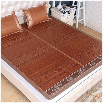 Alfombras para dormir de verano Colchón de enfriamiento de la cama de bambú, alfombra de aire acondicionado suave de aire acondicionado, uso de doble 