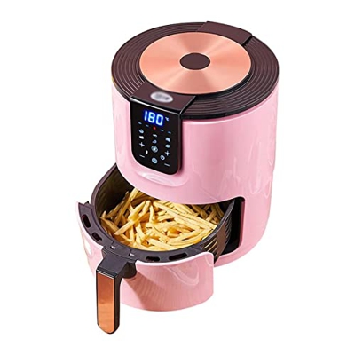 BGPH Freidora, 3QT Horno Caliente múltiple cilíndrico múltiple con 6 preajustes, precalentamiento y Mantenga la Pantalla táctil táctil Caliente y Digi