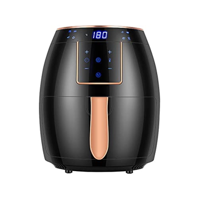 BGPH Freidora, 3QT Horno Caliente eléctrico con 8 Funciones de cocción preestablecidas, DIRIGIÓ Pantalla táctil Digital Omitra Cooker, Control de Temp