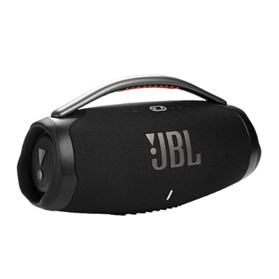JBL Boombox 3 Altavoz Bluetooth inalámbrico, Altavoz portátil a Prueba de Agua con Modo para Interiores y Exteriores, 24 Horas de Tiempo de reproducci