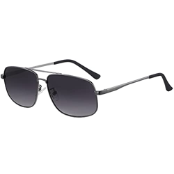 H HELMUT JUST Gafas De Sol Hombre Rectangulares Polarizadas Conducir con Montura UV400 en oferta