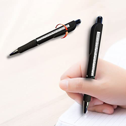 MERCURYAL Boligrafo chuleta - boligrafo examen - boligrafo chuleta rotatorio - boligrafo copiar - bolis chuletas (Pack 2 Negros) en oferta