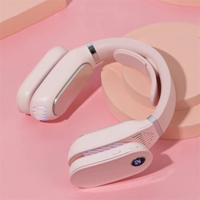 Njbyx Ventilador de Cuello Colgante USB Carga de Aire Acondicionado portátil Mini pequeño Ventilador eléctrico de calefacción Instrumento de enfriamie