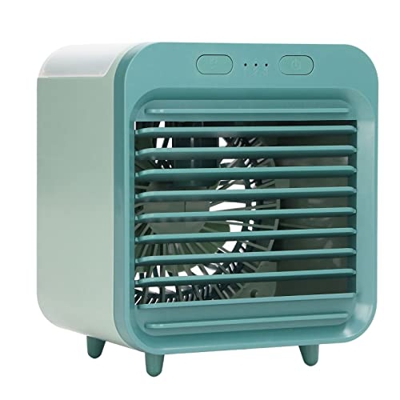 Enfriador de aire pequeño, mini aire acondicionado portátil pequeño con batería de larga duración de 200 ml para dormitorio para el hogar para la ofic
