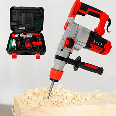 Taladro Percutor Martillo Perforador, Martillo de Percusión Eléctrico Multifunción (2200 W, con accesorios)