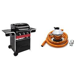 Char-Broil Gas2Coal® Barbacoa híbrida: Barbacoa de Gas y carbón de Tres quemadores + Regulador de gas butano + Tubo Goma 1,5 m + 2 abrazaderas precio