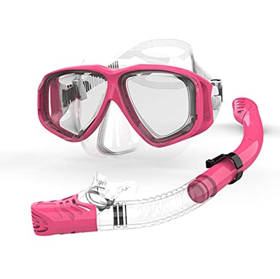 Spacmirrors Conjunto de esnórquel seco, Equipo de esnórquel, Equipo de Buceo, máscara de Buceo, Gafas de esnórquel, máscara antiniebla, Buceo, apnea, 