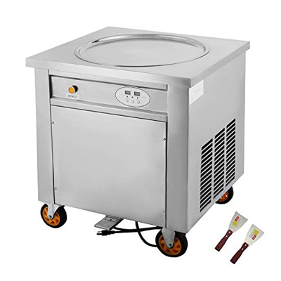 Máquina para Hacer Helados Fritos Máquina para Hacer Helados Fritos Inteligente De 1800 W Máquina para Hacer Helados Fritos De 19.7 Pulgadas De Una So