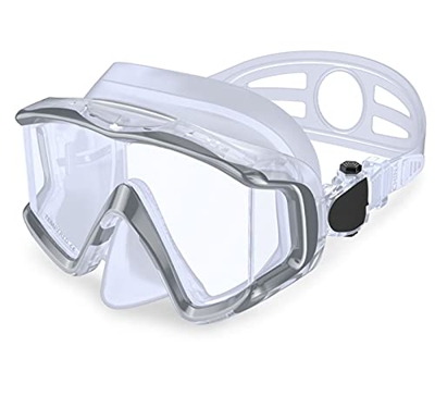Spacmirrors Máscara de Buceo Equipo de esnórquel Niños Máscara de esnórquel para Adultos Gafas de Buceo Gafas de natación de Silicona con Cubierta de 