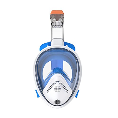 Spacmirrors Snorkel para niños Máscara de Buceo Entrenamiento de natación Gafas de Gran Angular antivaho de Cara Completa Máscaras de Buceo
