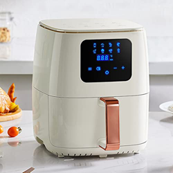 QARNBERG Freidora de Aire Antiadherente sin Aceite, Horno eléctrico de freidora de Aire Caliente, Vida útil Baja en Grasa, Capacidad de 5 l, Tipo táct características
