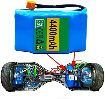 stdpcxz 36V 4.4Ah Batería De Iones De Litio Recargable De Iones De Litio 10S2P, para Monociclo Eléctrico De Auto Equilibrio Scooter Hoverboard 36V 4.4