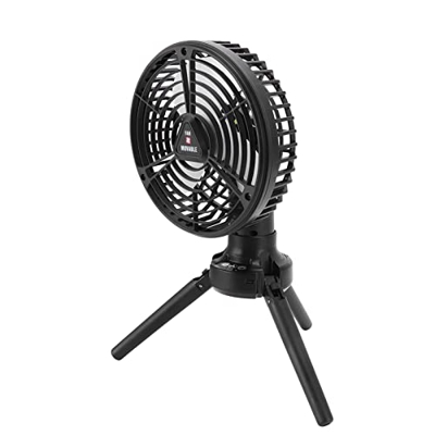 Nimomo Ventilador de trípode Plegable Ventilador de trípode Plegable LED con Linterna LED Carga USB Rotación de 180 Grados Ventiladores de Tienda Pleg