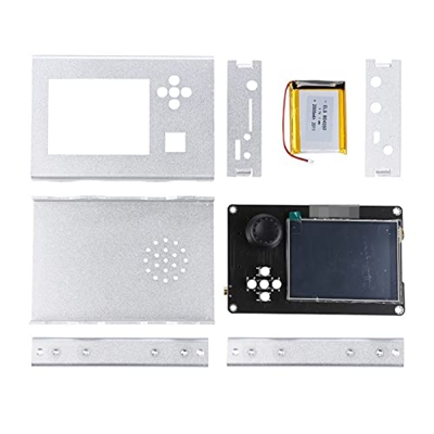 VULDO H2 3.2 Pulgadas táctil LCD Pantalla + Caja de Aluminio + batería de 2000mAh + Altavoz for Un SDR (Color : Silver, Size : 0)