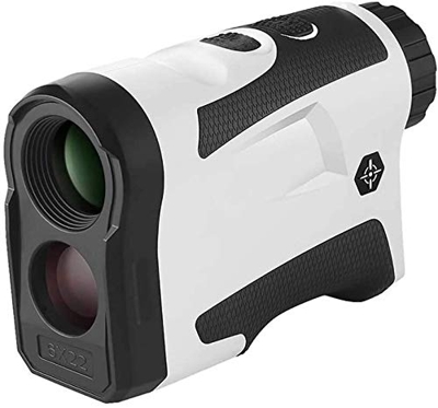 FMOPQ Telémetro de Golf, telémetro a Prueba de Agua con Bloqueo de Bandera de 600 Metros y detección de Distancia del Sistema óptico con Zoom de 6X