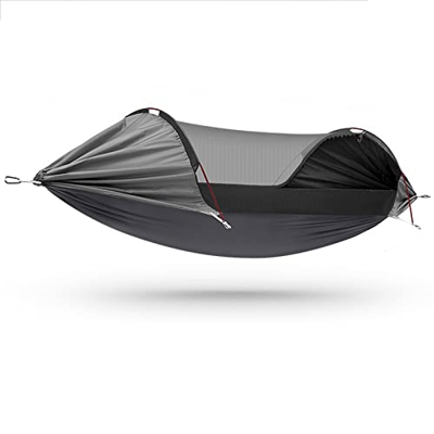 Viaje y Camping Hamaca,Mosquitero Hamaca Ultra Ligera，para Viaje y Camping Nylon Portátil Paracaídas Secado Rápido para Excursión Jardín ，Hamaca con M