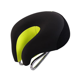Onlynery Sillín de bicicleta sin nariz suave para bicicleta de montaña con tiras reflectantes características