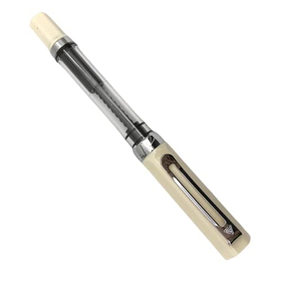 Bolígrafo de pluma transparente de plástico con tapa de pluma, pistón rellenado, bolígrafos de tinta para la escritura, suministros de oficina escolar