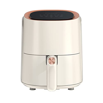 QARNBERG Freidora De Aire Multifuncional, Horno Eléctrico De Gran Capacidad De 4,6 L para El Hogar con Sartén Extraíble Y Patas Antideslizantes, Reves