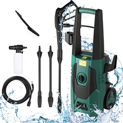 Hidrolimpiadora de alta presión máxima presión 160 bar, 1800 W, máx. 480 l/h, manguera de alta presión de 6,2 m, cable de 9,7 m, pistola de alta presi en oferta