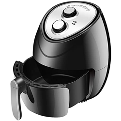 QARNBERG Freidora de Aire de 5,5 l y 1500 W, freidoras eléctricas de Aire Caliente, Horno pequeño sin Aceite con Olla Antiadherente Apta para lavavaji en oferta