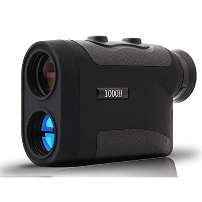 FMOPQ Telémetro de 1000M, telescopio de Medida de Caza de Golf, medidor de Distancia Monocular Digital, probador de Velocidad, telémetro