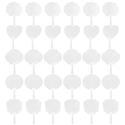 FAVOMOTO 50 Piezas de Ventilador de Manos Blancas Pintura de Bricolaje Fanáticos en Clásicos Fanáticos de La Mano Redonda Chinos Pintan Ventiladores p