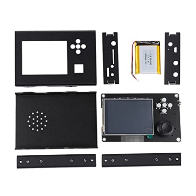 VULDO H2 3.2 Pulgadas táctil LCD Pantalla + Caja de Aluminio + batería de 2000mAh + Altavoz for Un SDR (Color : Black, Size : 0)