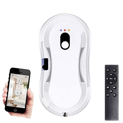 Robot de Limpieza de Vidrio Inteligente, Robot de Limpieza de Vidrio Inteligente de succión Fuerte 2800Pa, Robot de Limpieza de Ventanas inalámbrico A