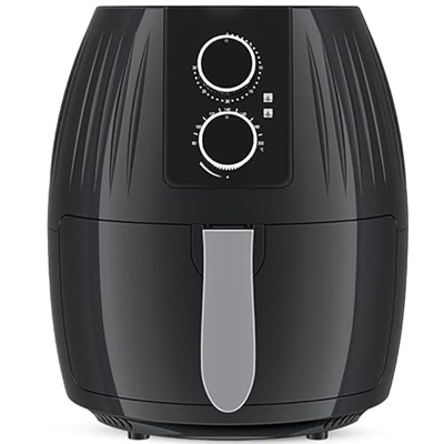 QARNBERG Freidora de Aire de 5,5 l y 1300 W Que Cocina, tuesta, asa, hornea, recalienta y deshidrata Fácil de Usar y Control de Temperatura Ajustable 