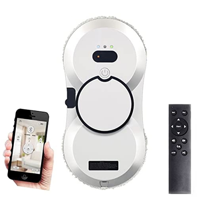 Robot de limpieza de ventanas,robot de limpieza de ventanas de vidrio, rociador de agua con control remoto para limpieza de ventanas exteriores/interi