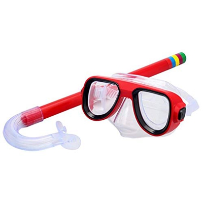 Spacmirrors Conjunto de Snorkel para niños, máscara de recreación para niños, Conjunto de Snorkel para niños, Conjunto de Gafas de Buceo de Silicona p