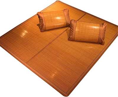 DYCIN Alfombras para Dormir de Verano Colchón de bambú de la Almohadilla for Dormir de Verano colchón de Paja Fresco Transpirable, 4 Estilos, 9 tamaño
