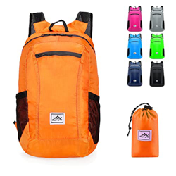 Lywencom Mochila de senderismo, plegable ultraligero 20L almacenamiento deportivo ligero mochila para el ciclismo al aire libre camping picnics (Naran precio