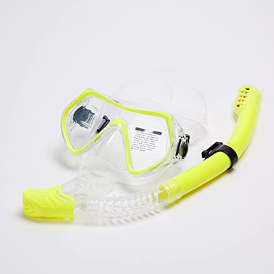 CHEWYNP Máscara De Esnórquel, Gafas De Buceo con Vista De 180 Grados y Vidrio Templado para Adultos y Jóvenes, Máscara De Buceo con Esnórquel Antivaho