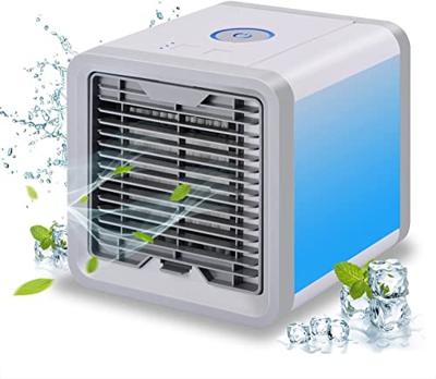 MUSITE Air acondicionador móvil con Ventilador de refrigeración de Agua Mini acondicionador de Aire sin Manguera de evacuación de la casa