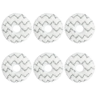 ALVALYND Robot de Barrido 6pcs Piezas de reemplazo de la barredora de Tela de Limpieza de Lana de Lana Ondulada de Lana Ondulada compatibles con Ecova