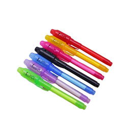 1 unids / set de bolígrafo de tinta invisible integrado en luz ultravioleta para la seguridad de la pluma para usar a la moda características