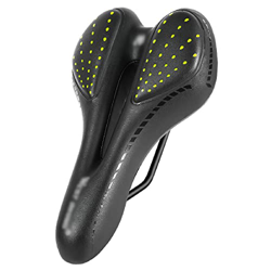 Rwlre Sillín de Bicicleta de Carreras, sillín de Bicicleta MTB Mountain Road Bike Seat PU Leather Gel Filled Cycling Cushion Cómodo sillín de Biciclet en oferta