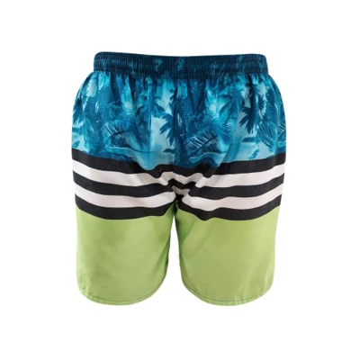 1s1k Bañador Hombre, con Bolsillos, Secado Rápido, Shorts Baño, Shorts Playa, Traje de Baño para Natación (Raya Negra Y Blanca, XL)