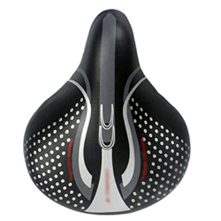 Rwlre Sillín De Bicicleta De Carreras, Cómodo Extra Ancho Big Bum Bike Bicicleta Cojín Suave Cojín De Asiento De Sillín Cojín De Asiento Cómodo Deport en oferta