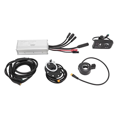 BuyWeek Controlador de motor sin escobillas para bicicleta eléctrica, DC 36V/48V Controlador de bicicleta eléctrica 22A Pantalla LED S810 Kit de conve