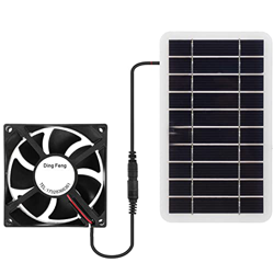 Ventilador Alimentado por Panel Solar | Mini Ventilador de Escape Premium de 30W, Equipo de ventilación al Aire Libre para Invernadero casa rodante ca en oferta