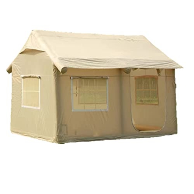 Junorstar Carpa Inflable Glamping, Carpa para 6-8 Personas, Carpas de algodón TC para Exteriores, 4 Season Air Tentz, Carpa Familiar instantánea Carpa