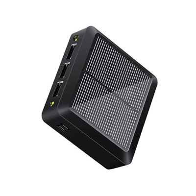 Qniceone Banco De Energía Solar Rojo De 80000 Mah, Batería Externa PortáTil De Carga ráPida 3 Puertos USB Powerbank para TeléFonos MóViles Tabletas Y 